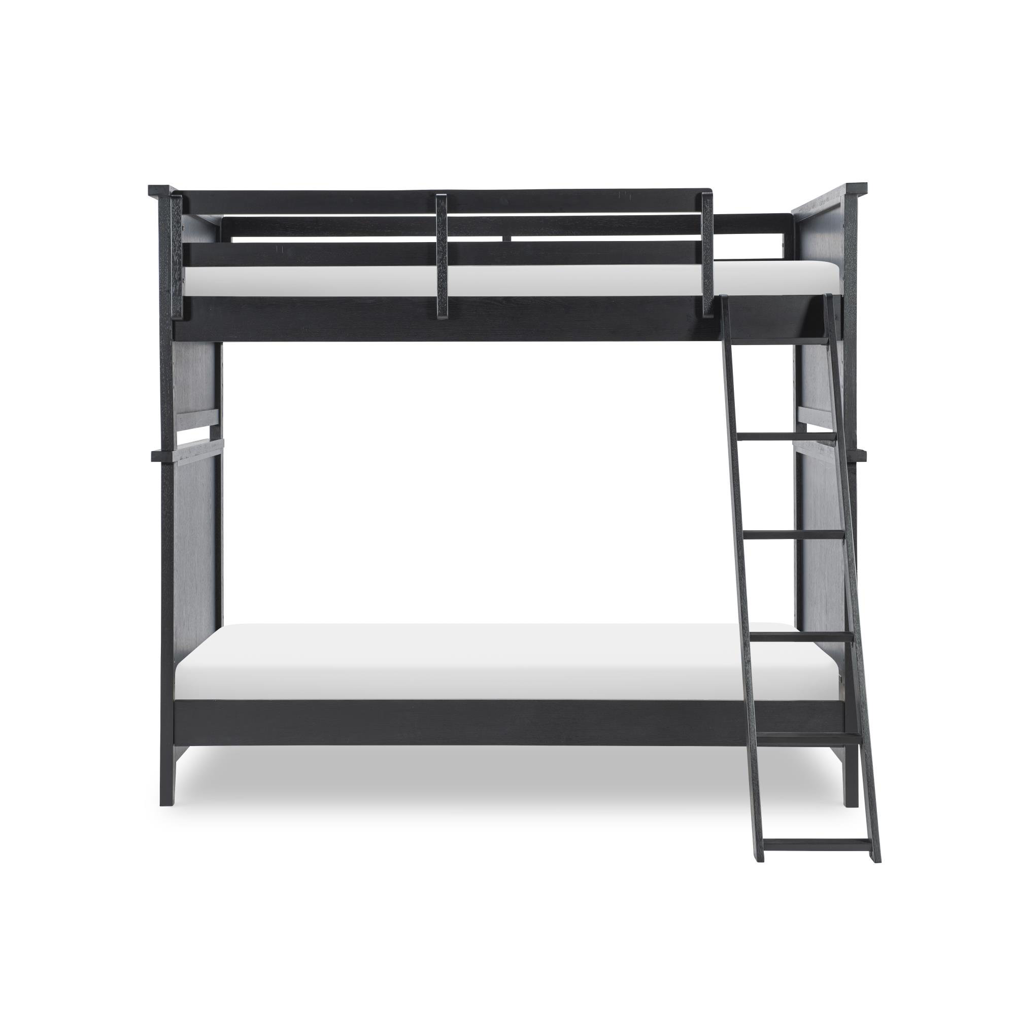 Today's Traditions Bunk Bed With Ladder, Blacksmith, Twin Over Twin