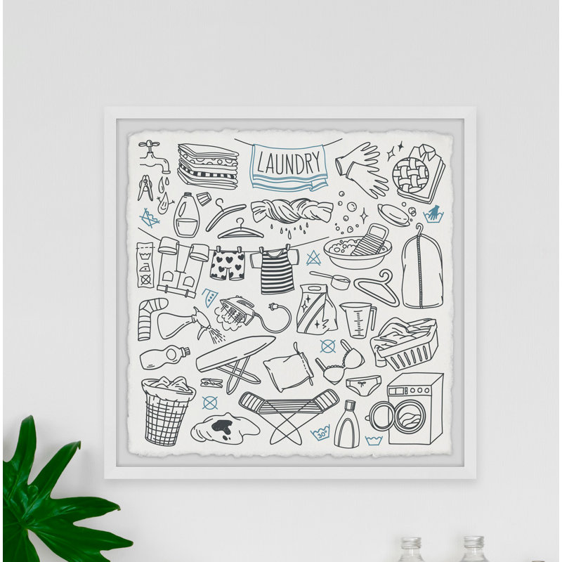 «It's Laundry Day», impression sur cadre photo, H 32 po x l 32 po x P 1,5 po