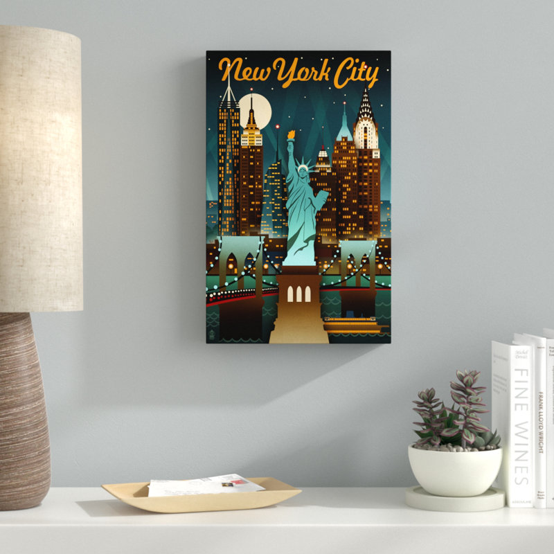 « travel 124 », reproduction d’impression sur toile tendue, H 19 po x l 12 po x P 2 po