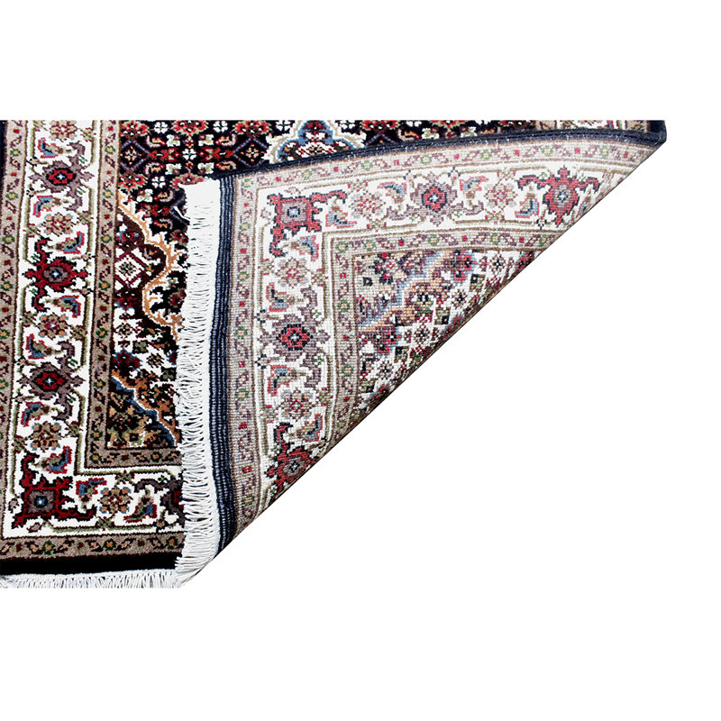 Wool Oriental Area Rug in Ivory, Runner 2'6" x 10