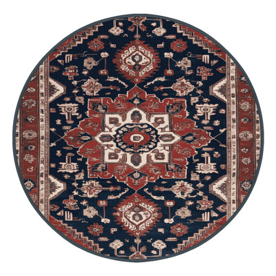 Tapis brun turc lavable à la machine