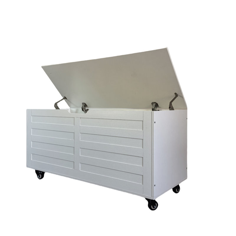 Philipsvail Manufactured Wood Blanket Chest, White