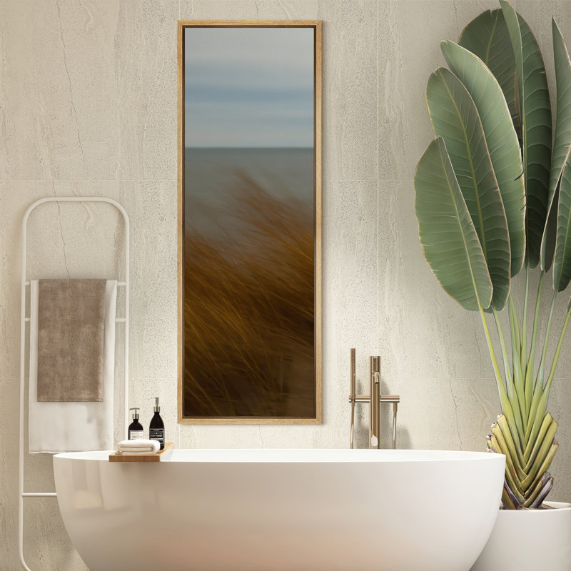 «Beach Landscape», impression sur toile encadrée océan, Naturel, H 60 po x l 20 po