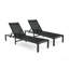 Ensemble de chaise longue d'extérieur Westport, dossier réglable, structure en aluminium robuste, confortable et durable pour la détente au bord de la piscine