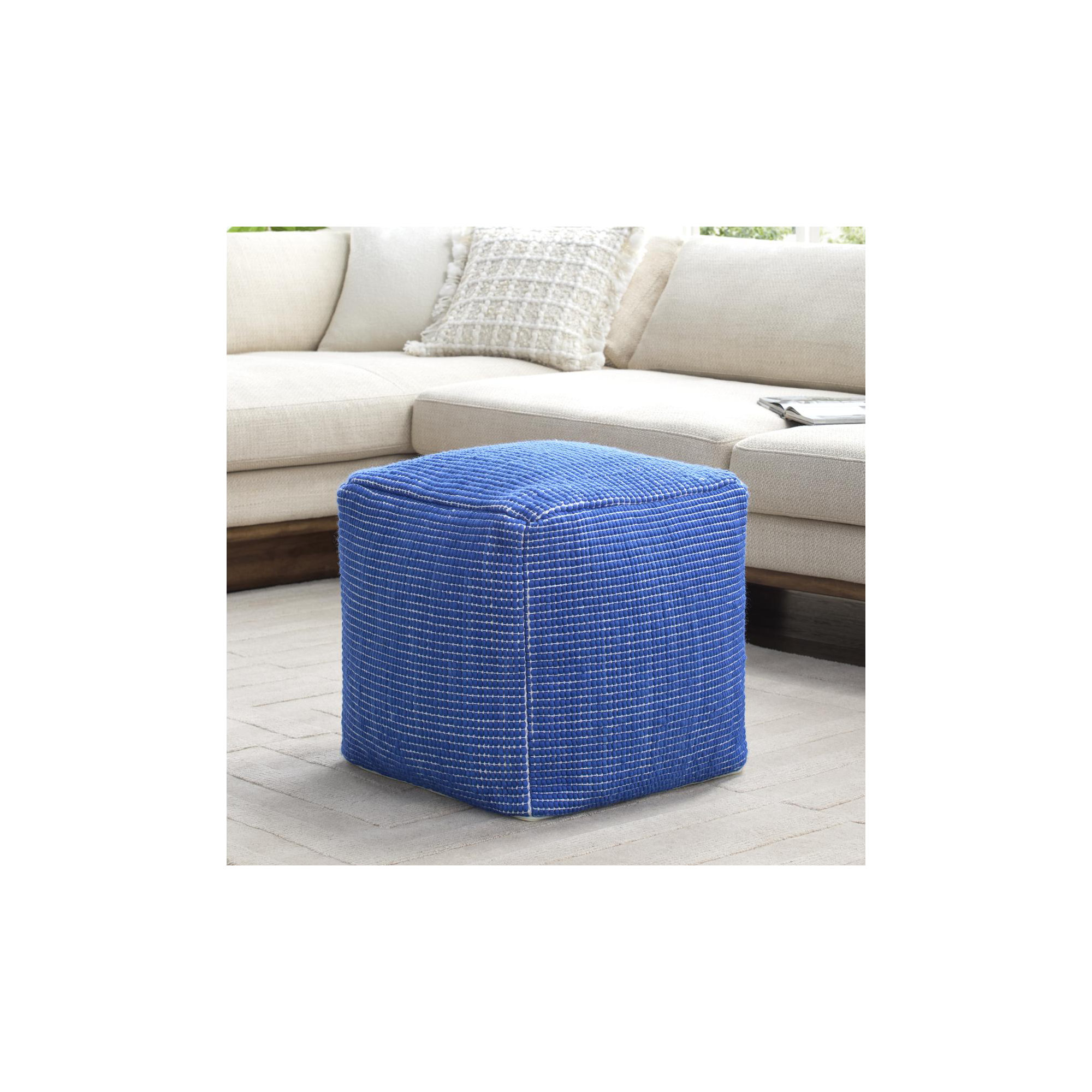 Waverly Pouf, Blue
