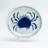 Hand Painted Blue White Appetizer Plates, Assorted Set Of 4