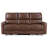 Ekanta Upholstered Power Reclining Sofa Saddle Brown-425623269