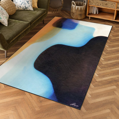 Tapis tissé à la machine, entrelacé en V, tissé à la main, 100% polyester, velours de 2 mm, dossier antidérapant.