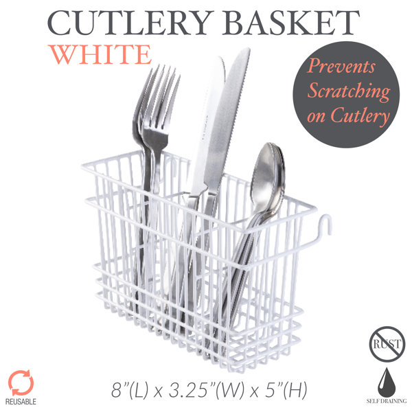 Stainless Steel Kitchen Cutlery Basket, Size: 15x 20x4