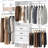 Nakada 19'' - 59" W Small Closet System with Drawers-583308188