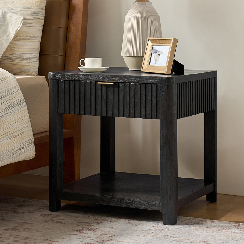 Table de bout Jadida Fogarty, Noir