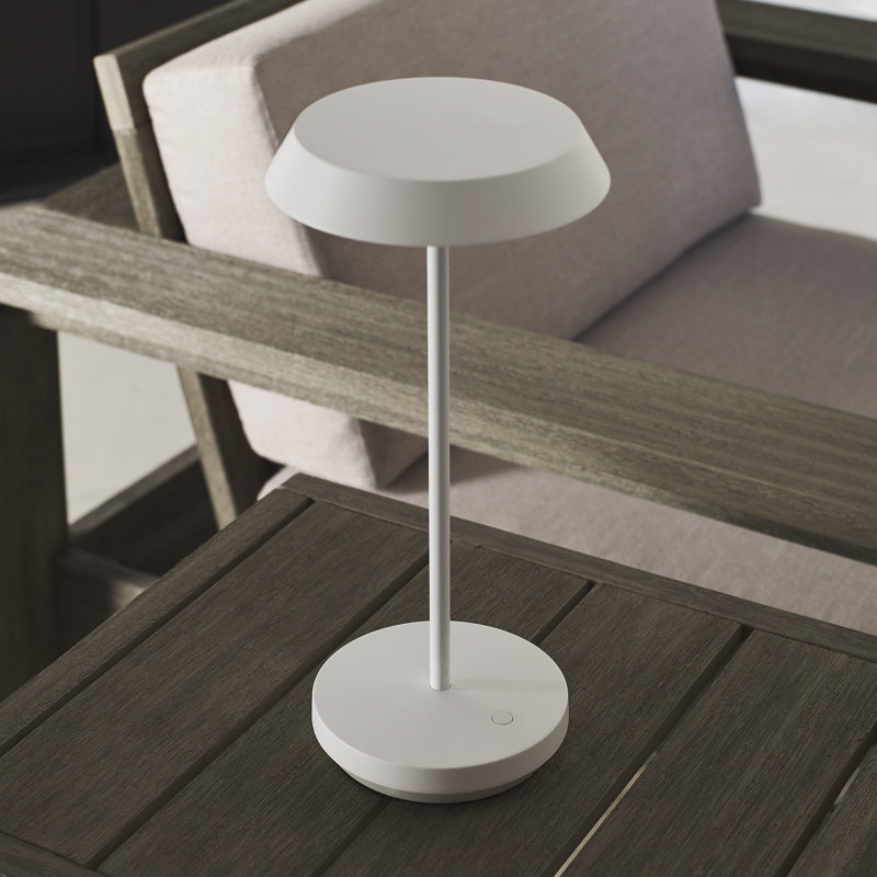 Tepa Accent Rechargeable Table Lamp, Matte White