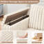Canapé modulaire 137 po en fausse fourrure de lapin avec repose-pieds-1444746063
