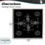 Cadre flottant simple à motif de fractales monochromes, design par El Perkin-583635391-583635380