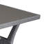 Table de salle à manger Maria Maria, plateau supérieur 57 po avec tablette, tissage gris-118312658