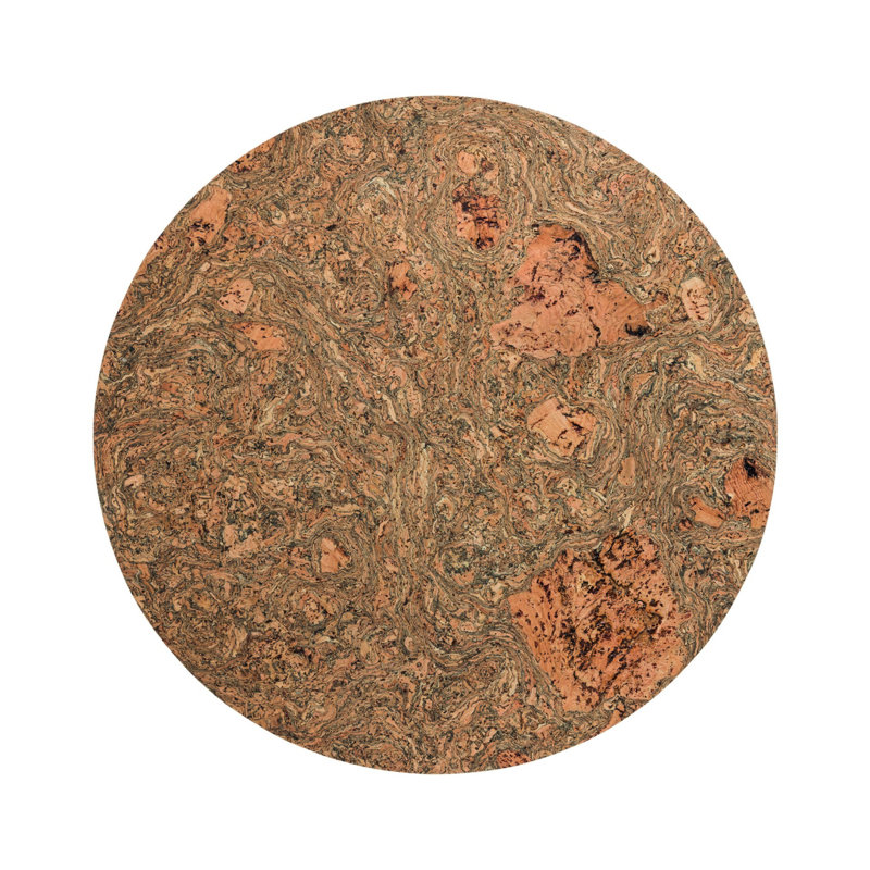 Casafina 14.5" Round Cork Placemats Set of 4, Iceberg Grey