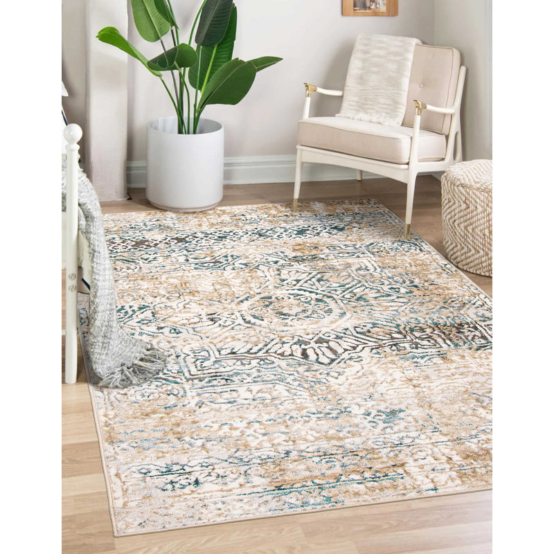 Tapis ivoire Kenslie, Rectangulaire 8 pi x 10 pi
