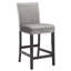 Tabouret de comptoir en velours de finition espresso 26 po-82941333