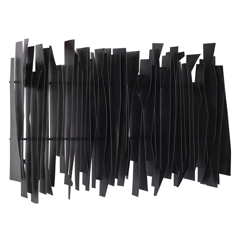Art mural dimensionnel Ridge - noir