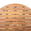 Table de salle à manger ronde en bois 48,49 pouces avec charme rustique d'apparence, construction stable, utilisation polyvalente dans le patio pour la cour et le balcon
