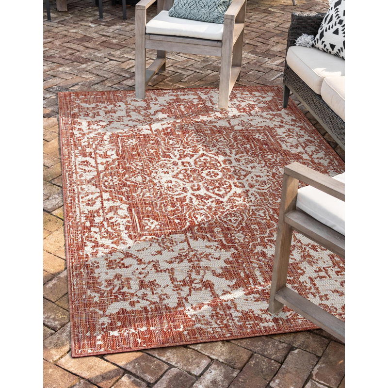 Allayna Dubai Indoor/Outdoor Rug, Rectangle 6'1" x 9'