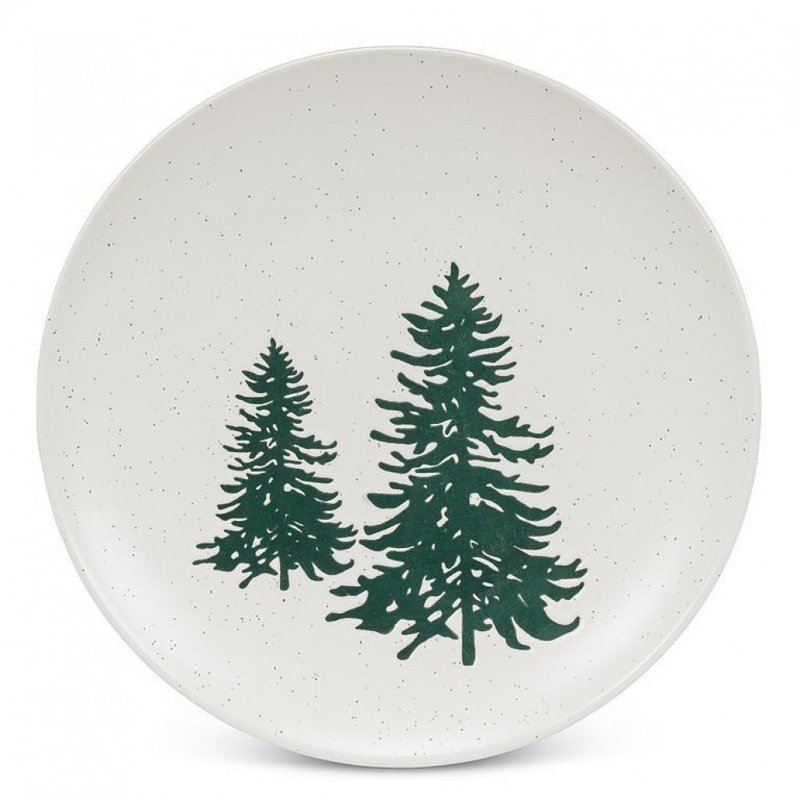 Petite assiette avec arbres
