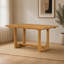 Ensemble de table et de chaises extensibles en bois massif pour 6 personnes avec banc rembourré
