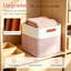Paniers de rangement cubiques, paquet de 6, bacs de rangement en tissu 11 po x 11 po avec poignées en cuir pour tablettes, placards et rangement