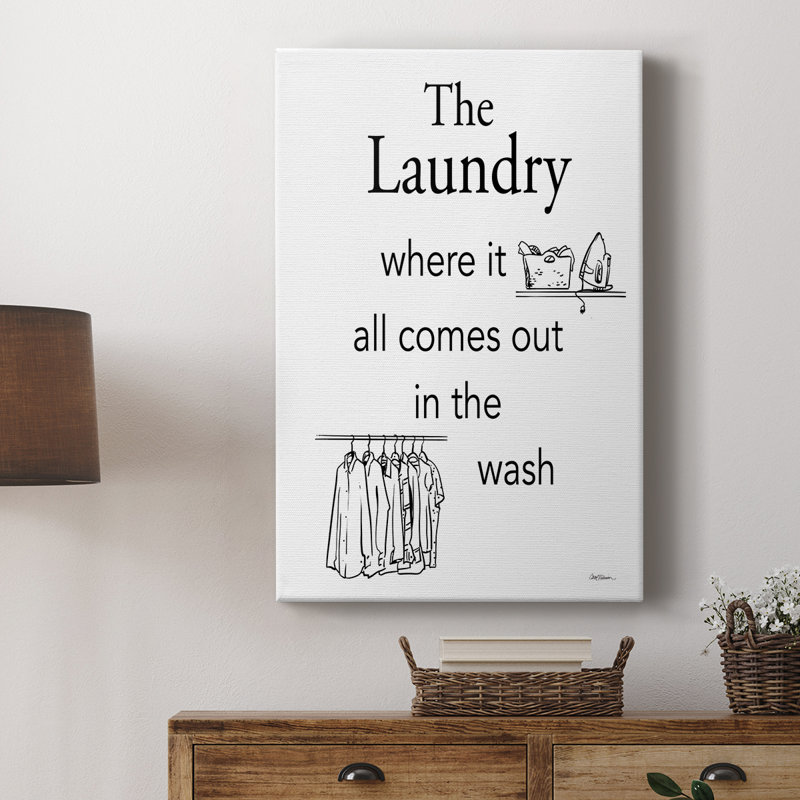 «Comes Out In The Wash» - galerie Cavas sur mesure, H 12 po x l 8 po