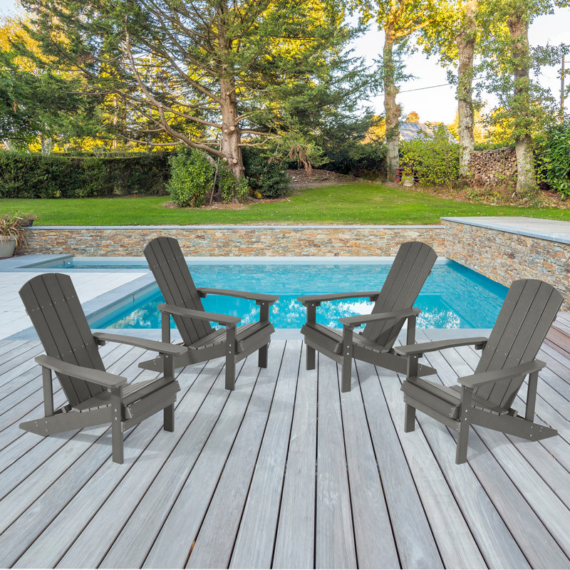 HIPS Adirondack Chair, Charcoal