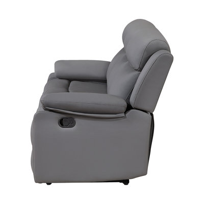 Blanche Grey Glider Recliner With LED