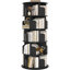 Bibliothèque rotative 6Tier, bibliothèque rotative à 360 ° pour les petits espaces, bibliothèque d'angle pour chambre à coucher, salon, salle d'étude-851024182-807166170