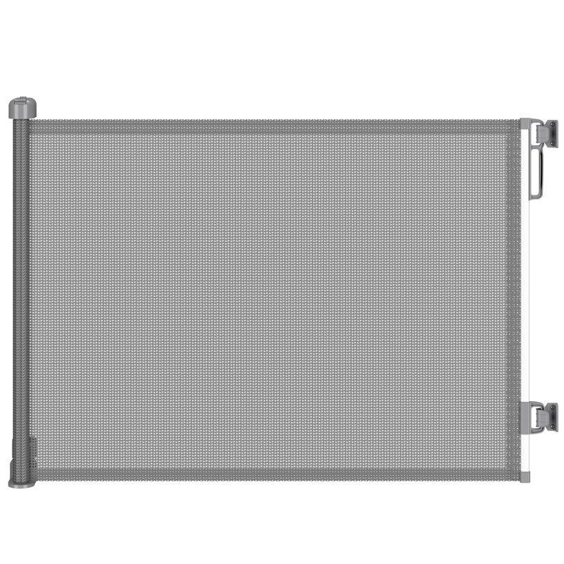 Barrière pour bébé en filet escamotable Cyrgalis, gris