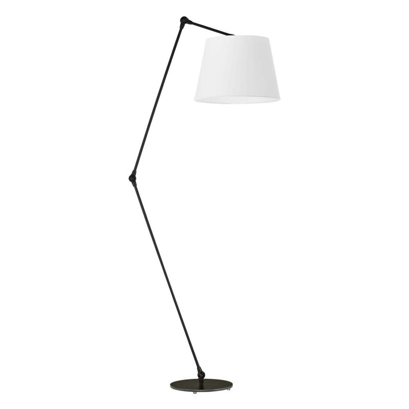 Ayami 177cm Task Floor Lamp, Black, White