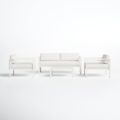 Nixon 4 - Person Patio Conversation Set with Cushions