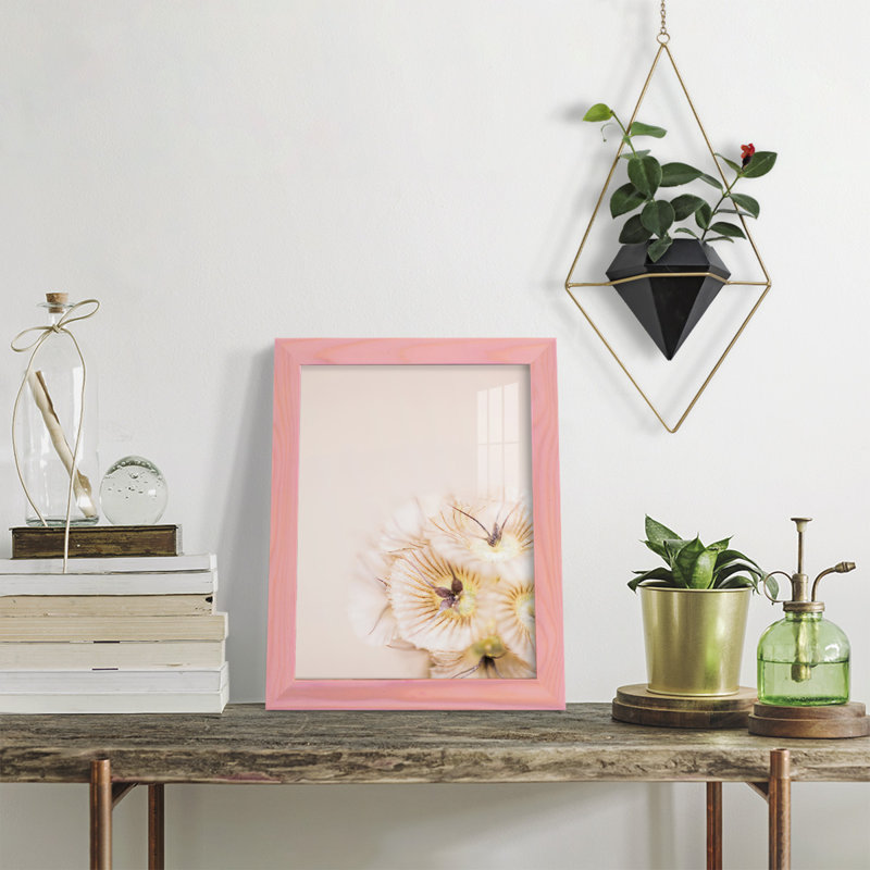 Brunton Bleach I, encadré sur papier, H 11 po x l 9 po x P 1 po, Rose