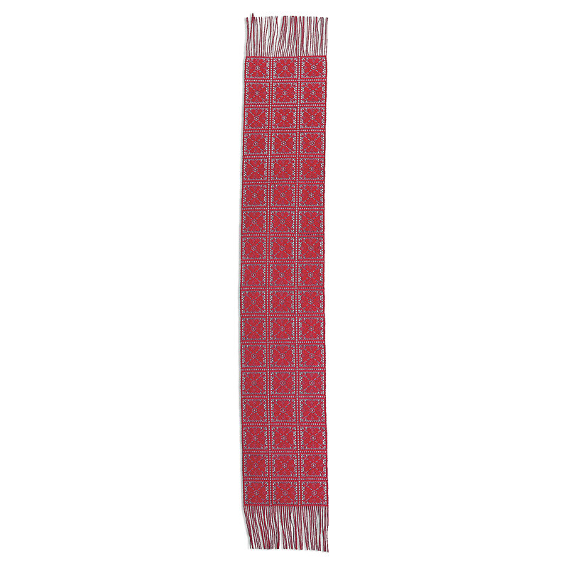 Écharpe marguerite 10 x 65, mauve, Rouge