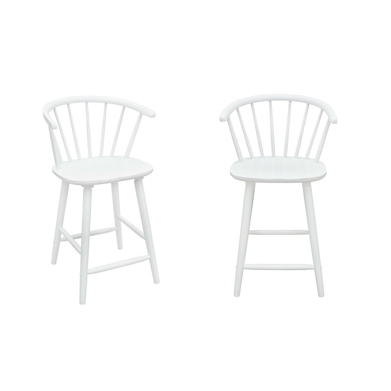 Ensemble de chaises tabouret à hauteur de comptoir contemporain à deux broches, idéal pour les meubles de cuisine, de salle à manger et de bar