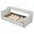 Extendable Upholstered Daybed with Two Drawers-336469080