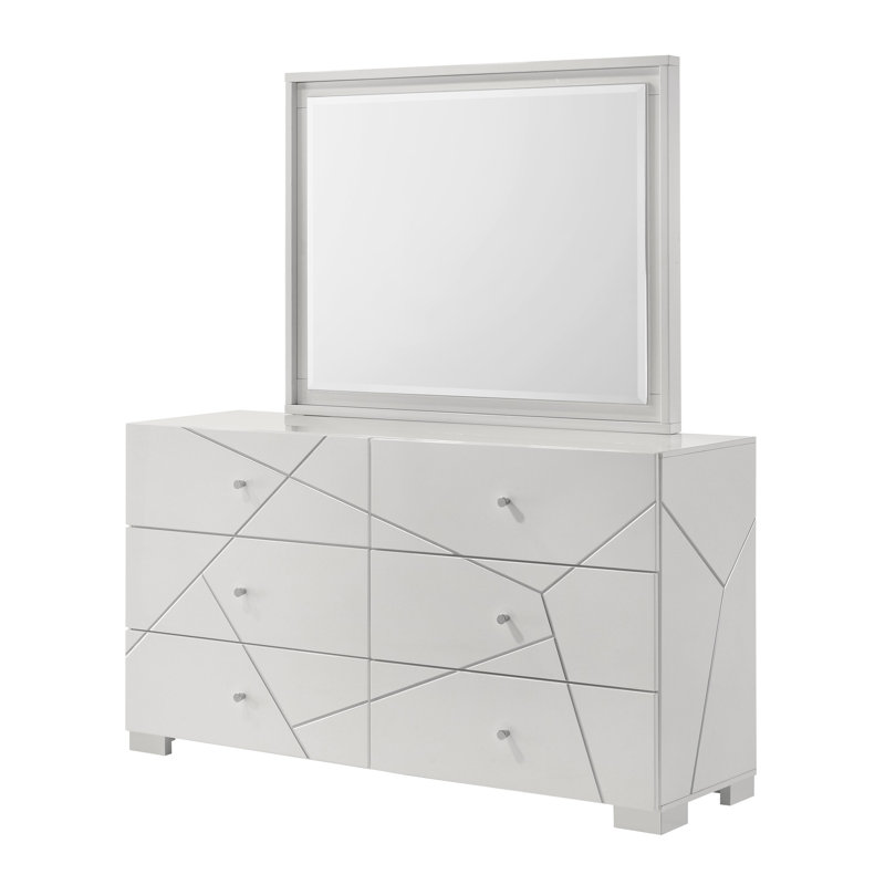 Ayla White Bedroom Mirror (Mirror Only)