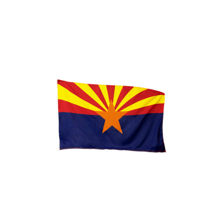 Drapeau de l'État de l'Arizona à double face à 3 plis Anley - 3 x 5 pi - le plus résistant et le plus durable de l'Arizona