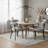 Sherpa Fabric Upholstered Dining Chairs Set with Backrest For Dining Room, Kitchen, Living Room-1180803265