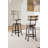 Jihoon Swivel Adjustable Height Counter Stool with Metal Frame
