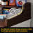 Washer Dryer Countertop, Laundry Wood 2 Tier Shelves Topper With Edge, 54" W X 26.7" D Cover Guard Organizer For Washer And Dryer Laundry Hamper Counter Storage Organization Brown-124798246