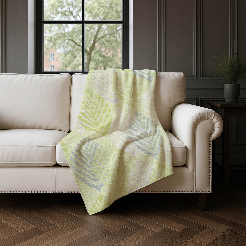 Jeté floral Sherpa ASB744 Addison, Aloès floral