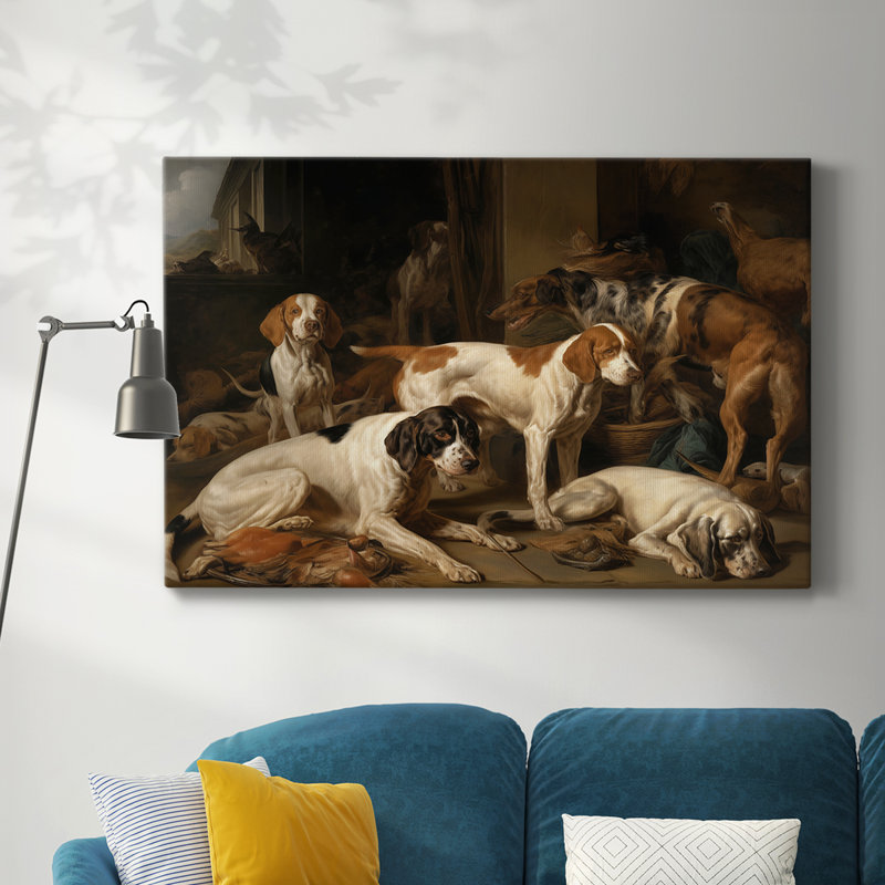 ANIMAL CXV III - Toile tendue avec châssis Premium - Prêt à être accroché, H 32 po x l 48 po