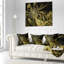 Motif de fleur coloré fractal - coussin imprimé abstrait-29604473-29604469