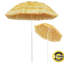 Novalee 160 cm W X 160 cm D Round Beach Parasol with Manual Lift