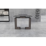 Rectangle Glass Reception Desk