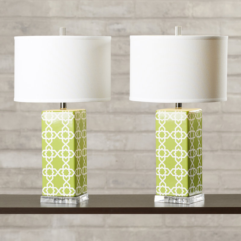 Casale Ceramic Table Lamp, Green